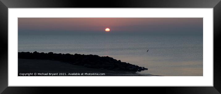 Sunrise clacton on Sea  Framed Mounted Print by Michael bryant Tiptopimage