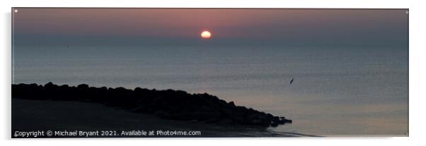 Sunrise clacton on Sea  Acrylic by Michael bryant Tiptopimage