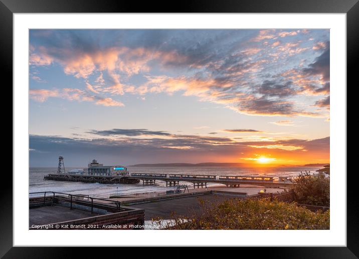 Sunset over Bournemouth Pier Framed Mounted Print by KB Photo