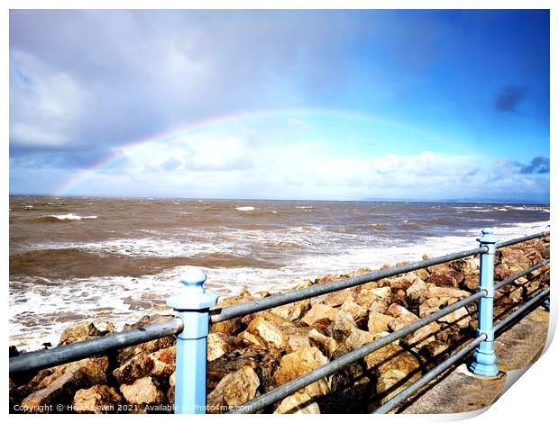 Rainbow over the bay  Print by Pelin Bay