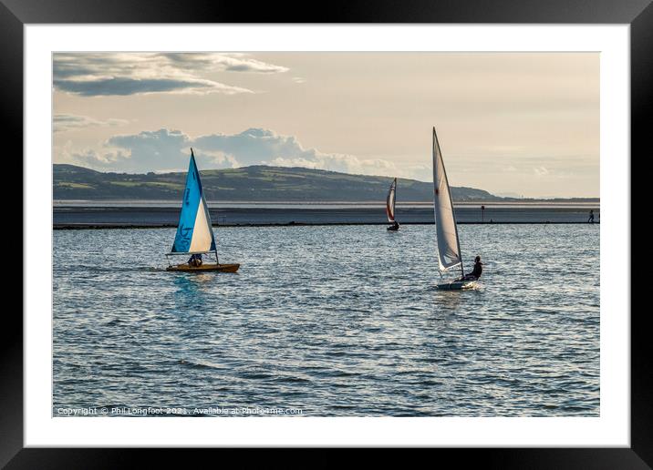 Yachts on West Kirby Marina Framed Mounted Print by Phil Longfoot