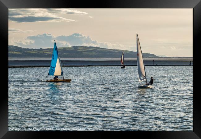 Yachts on West Kirby Marina Framed Print by Phil Longfoot