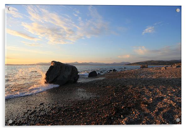 rocky beach at Shell Island Acrylic by terrylee davis