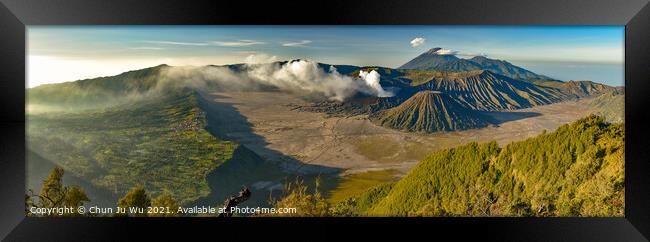 Mount Bromo in Java, the most famous volcano in Indonesia Framed Print by Chun Ju Wu