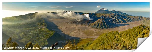 Mount Bromo in Java, the most famous volcano in Indonesia Print by Chun Ju Wu