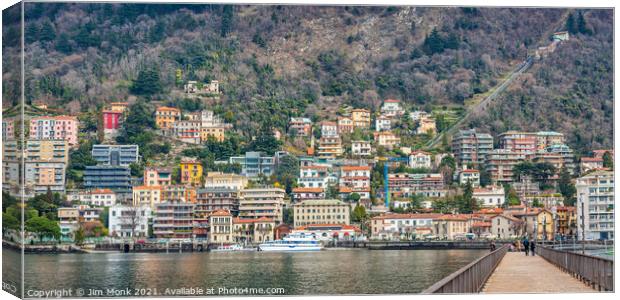 Como city view, Lake Como Canvas Print by Jim Monk