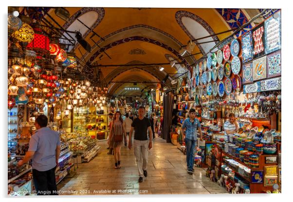 Grand Bazaar, Istanbul Acrylic by Angus McComiskey