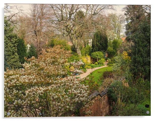 English Spring Garden  Acrylic by Victor Burnside