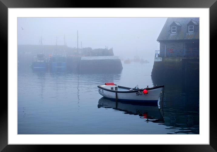 Mevagissey Mist, Cornwall  Framed Mounted Print by Frank Farrell