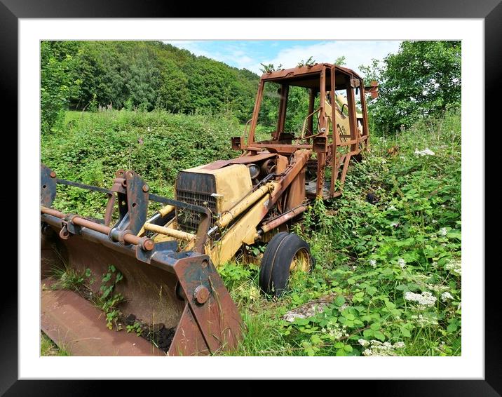 Tractor Framed Mounted Print by Roy Hinchliffe