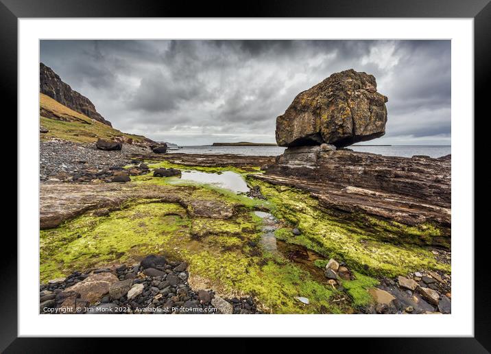 Staffin Bay, Isle of Skye Framed Mounted Print by Jim Monk