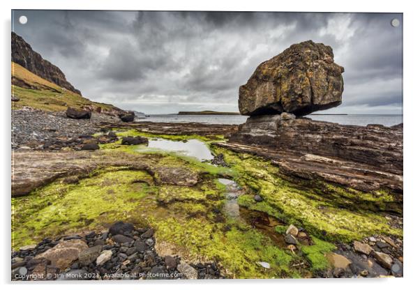 Staffin Bay, Isle of Skye Acrylic by Jim Monk