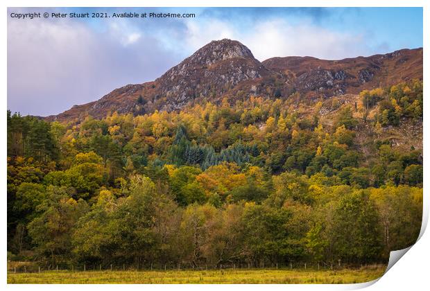 Ben A'an is a hill in the Trossachs Print by Peter Stuart