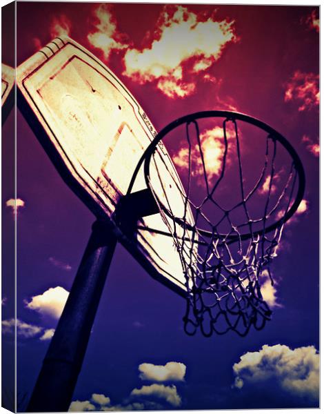 hoops Canvas Print by Heather Newton