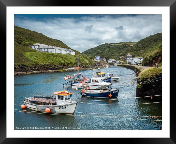 Boscastle Cornwall Framed Mounted Print by Rick Bowden