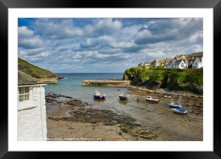 Port Isaac, North Cornwall  Framed Mounted Print by Brian Pierce