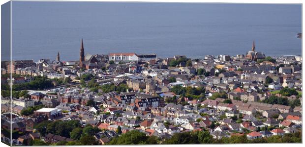 Largs town Canvas Print by Allan Durward Photography