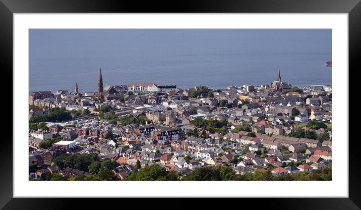 Largs town Framed Mounted Print by Allan Durward Photography