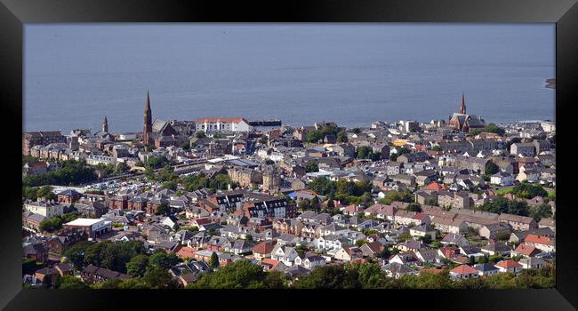 Largs town Framed Print by Allan Durward Photography