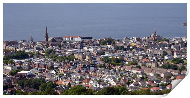 Largs town Print by Allan Durward Photography