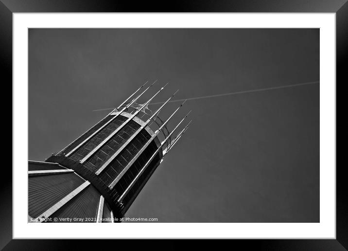 Rising Spire Framed Mounted Print by Verity Gray