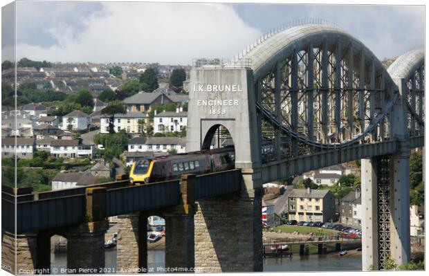 Royal Albert Bridge, Saltash Canvas Print by Brian Pierce