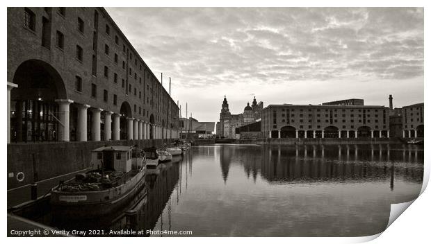 Liverpool Docks Print by Verity Gray