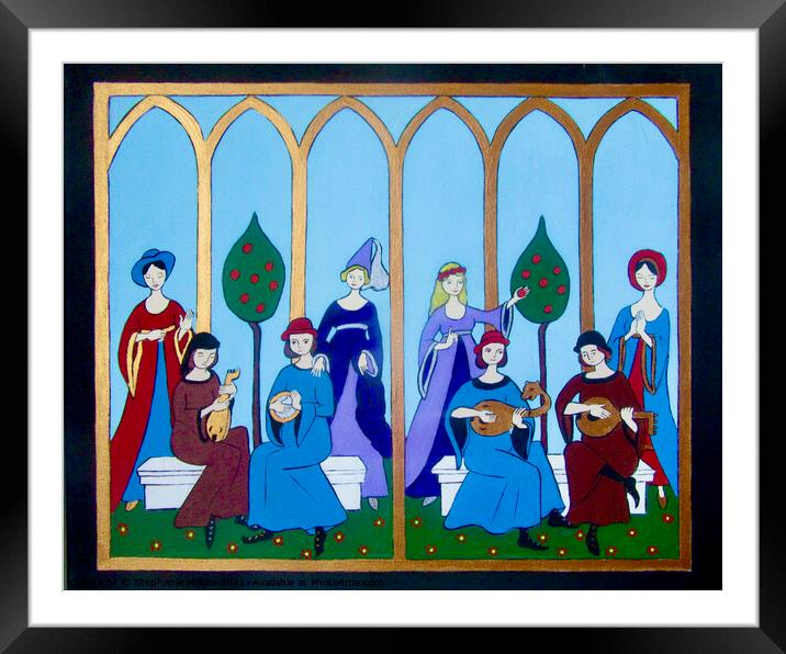 Medieval music Framed Mounted Print by Stephanie Moore