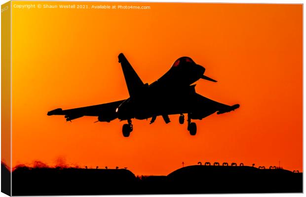 Sunset Arrival Canvas Print by Shaun Westell
