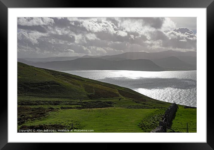 Conwy Bay Snowdonia From Great Orme Framed Mounted Print by Allan Bell