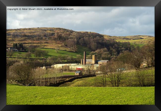 Langcliffe High Mill near Settle in the Yorkshire  Framed Print by Peter Stuart