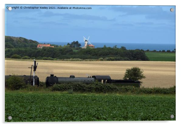 North Norfolk Railway Acrylic by Christopher Keeley