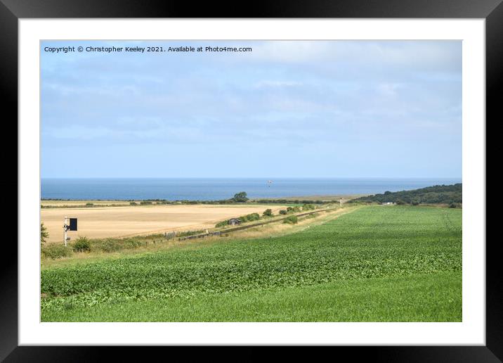 Summer day on the North Norfolk coast Framed Mounted Print by Christopher Keeley