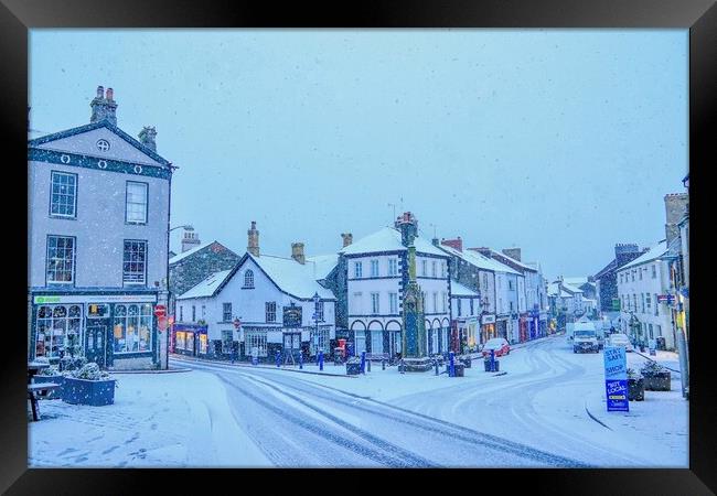 Ulverston - A Winter Scene Framed Print by Daryn Davies