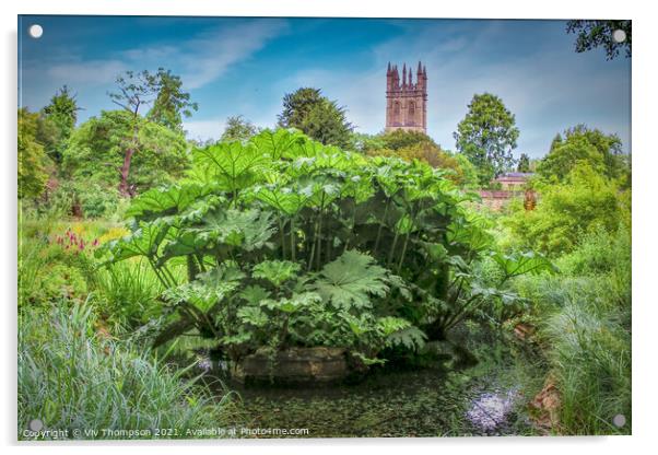 Oxford Botanic Gardens Acrylic by Viv Thompson