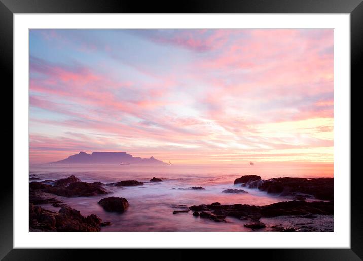 As the Day Ends Framed Mounted Print by Neil Overy