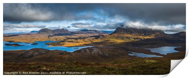 Inverpolly Assynt Scotland Print by Rick Bowden