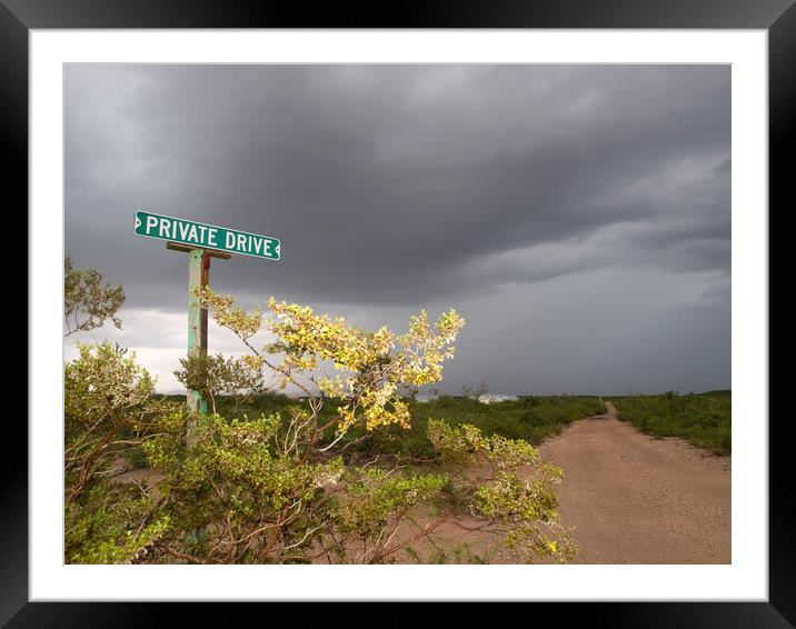Road in Arizona Framed Mounted Print by mark humpage