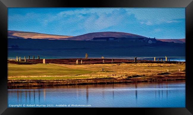 The Ring of Brodgar, Orkney. Framed Print by Robert Murray