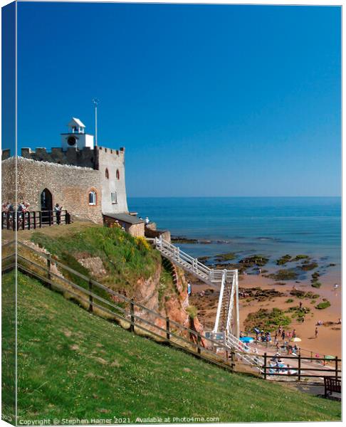 Jacobs Ladder Sidmouth Canvas Print by Stephen Hamer