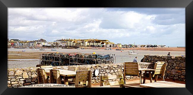 Teignmouth From Shaldon  Framed Print by Peter F Hunt