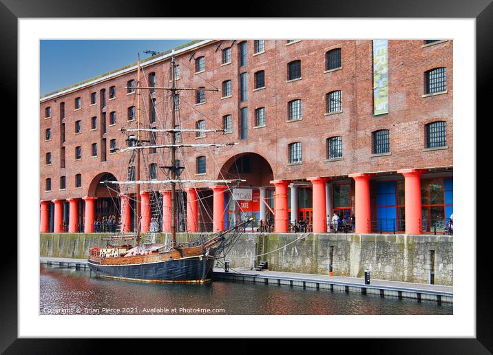 Albert Dock, Liverpool Framed Mounted Print by Brian Pierce