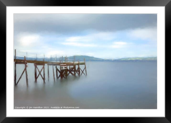 The old Jetty Framed Mounted Print by jim Hamilton