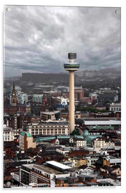 Radio City Tower, Liverpool Acrylic by Brian Pierce