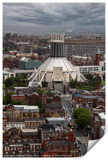 Liverpool Roman Catholic Cathedral Print by Brian Pierce