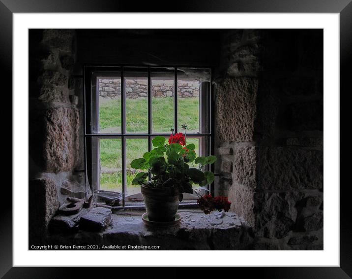 View from the Engine House Window Framed Mounted Print by Brian Pierce