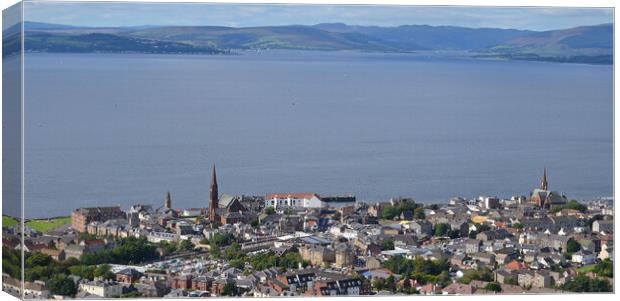 Largs, Clyde riviera Canvas Print by Allan Durward Photography