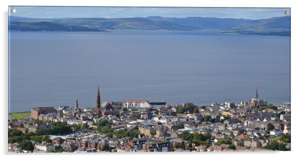 Largs, Clyde riviera Acrylic by Allan Durward Photography