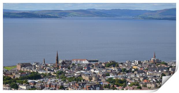 Largs, Clyde riviera Print by Allan Durward Photography