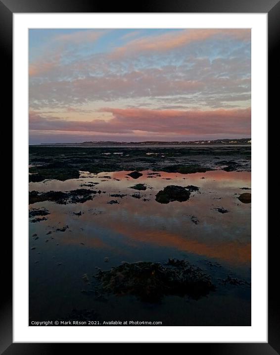 Pink Dusk  Framed Mounted Print by Mark Ritson